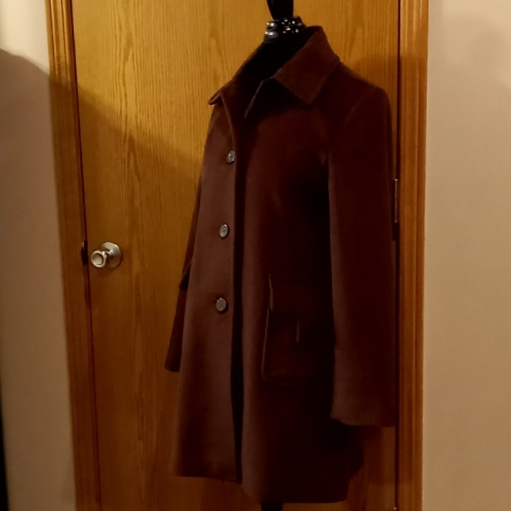 Michael Michael kors angora brown mid coat